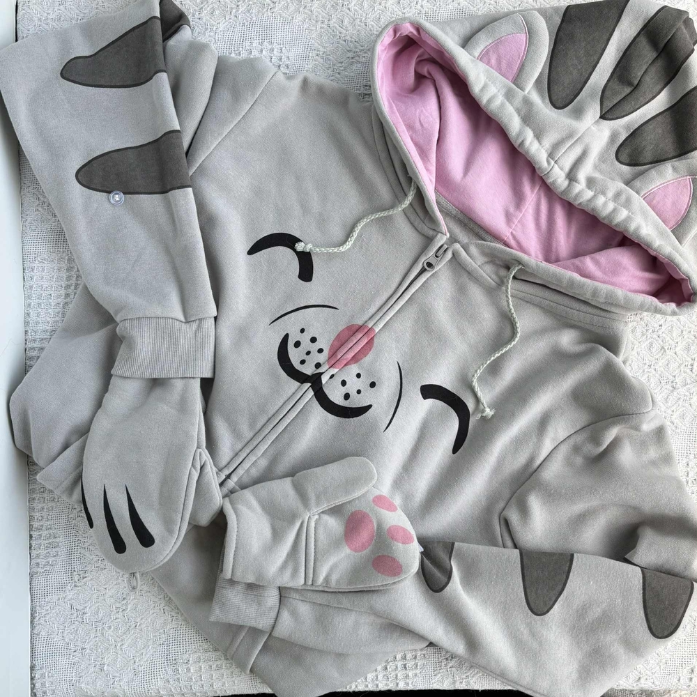 Big Bang Theory - Soft Kitty Costume Zip Hoodie Size XL
